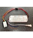 Driver LED 24V 4A 48W avec interrupteur tactile et sortie 230V pour chauffage de miroir – Modèle GWV-4824-L