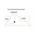 Chauffage de miroir triangle 970 x 1220 mm - 230 Volt