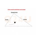 Chauffage de miroir triangle 748 x 974 mm - 230 Volt