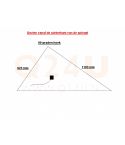 Chauffage de miroir triangle 923 x 1193 mm - 230 Volt
