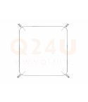 Chauffage de miroir carré 940 x 940 mm - 230 Volt - angle arrondi 100mm - 230 Volt