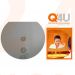 Chauffage de miroir de salle de bains Rond 800 mm, 80 cm - met vlakke kant - 230 volts