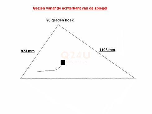 Chauffage de miroir triangle 923 x 1193 mm - 230 Volt