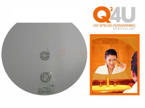 Chauffage de miroir en forme de D rond 800 mm - 230 Volt