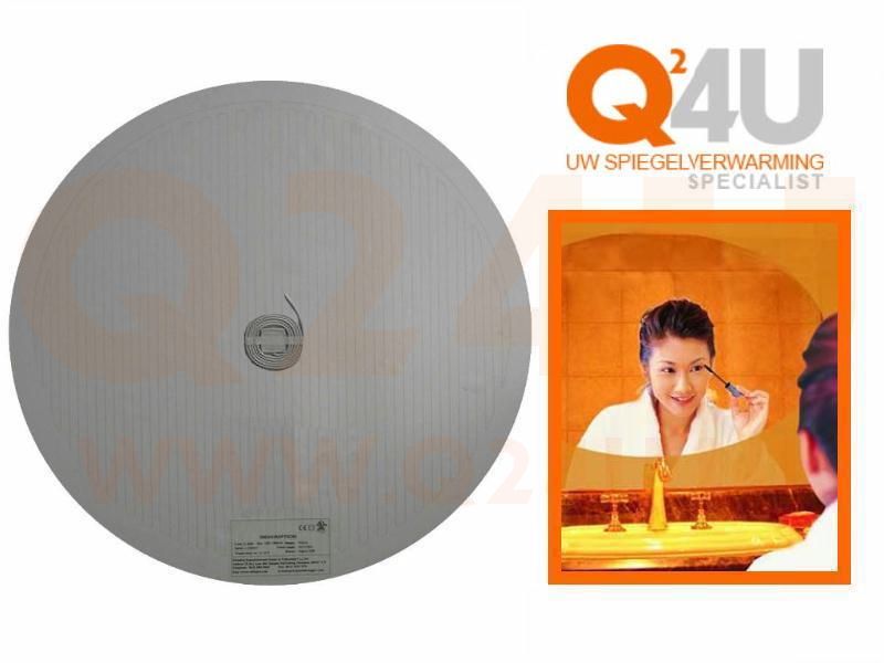 Chauffage de miroir rond sur mesure - 24 Volt