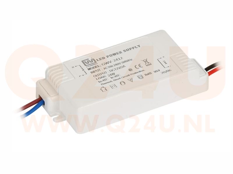 Alimentation LED 12V 2A 24W – Alimentation stabilisée pour éclairage LED et chauffage de miroir